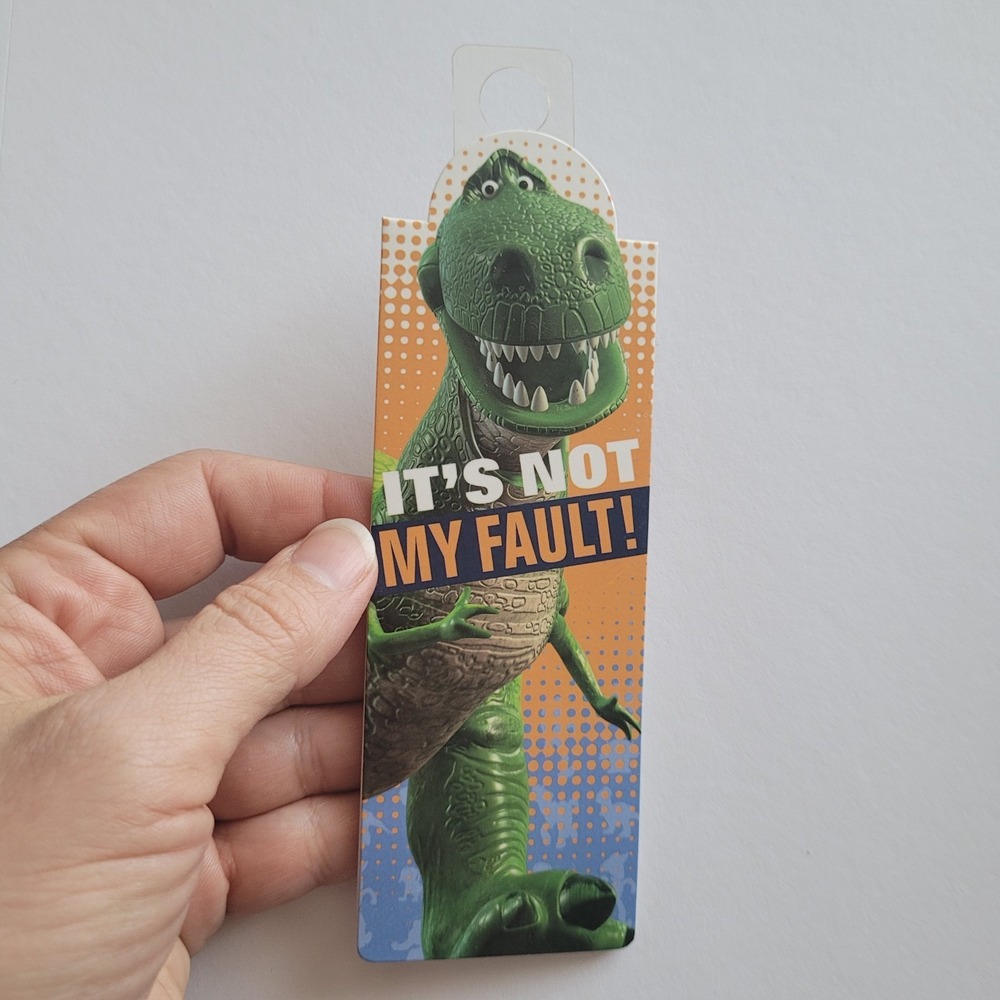 2010 Toy Story 3 T Rex Bookmark Magnetic Magnet Not My Fault UK Called If, #6805 - Picture 3 of 16